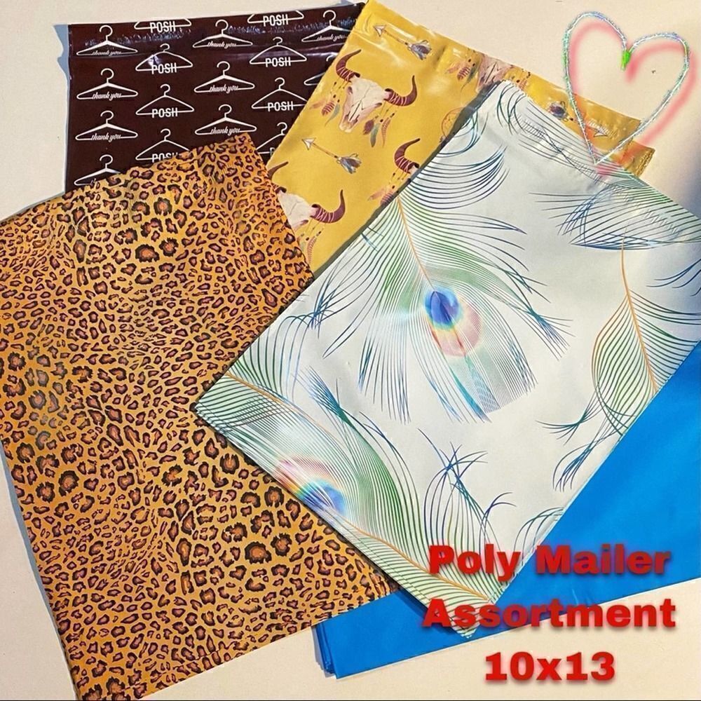 Poly Mailer Assortment 10x13 50 in all